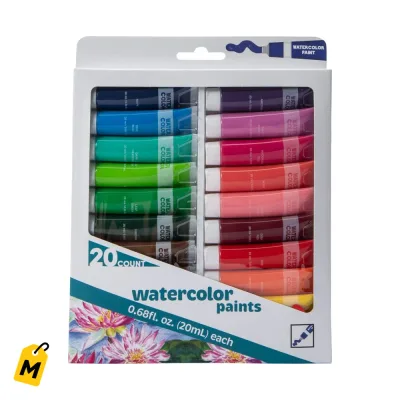 Acuarelas 20 Colores para Tus Creaciones Artisticas