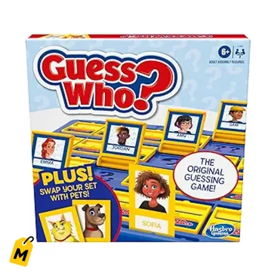Adivina Quien Mas Hasbro Juego de Mesa Pa La Familia Con Gente y Mascotas