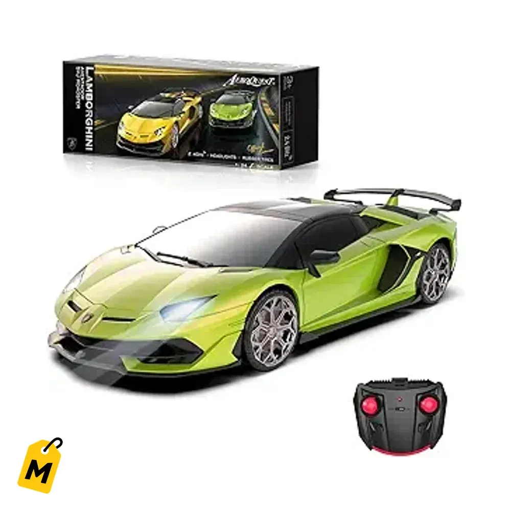 AEROQUEST Lamborghini Aventador SVJ Verde 1:24 Carro Control Remoto Original