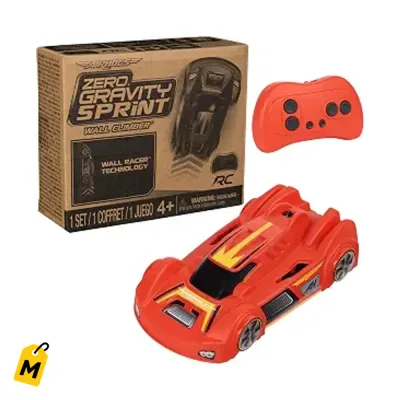Air Hogs Zero Gravity Carro RC Trepa Paredes Rojo USB Recargable Pa Ninos 4+
