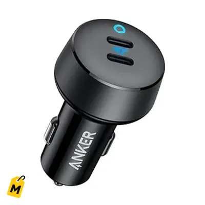 Anker Cargador Carro USB C 40W Doble Puerto Carga Rapida Pa iPhone y Android
