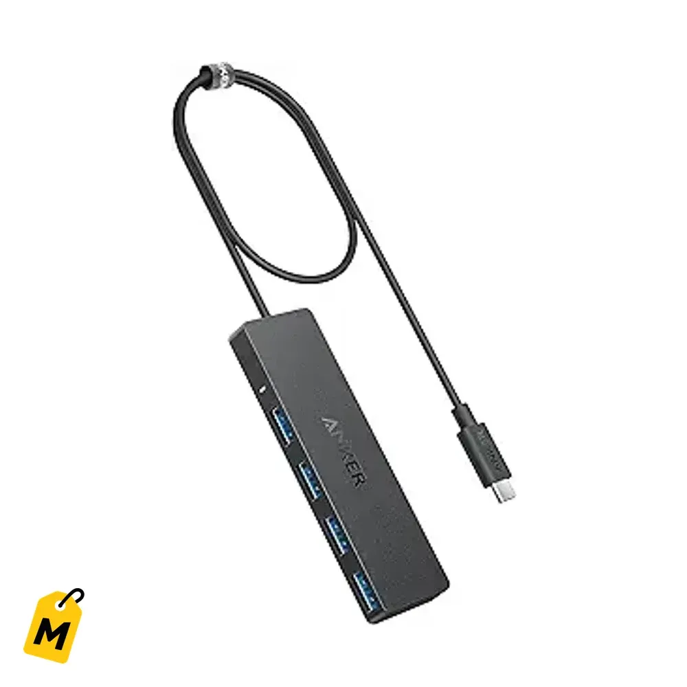 Anker Hub USB C 4 Puertos, USB 3.0 5Gbps pa Laptop PC y Mas (2 pies, No Carga)