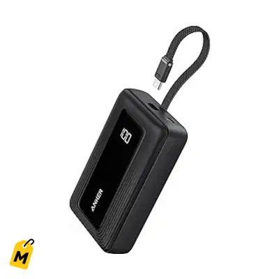 Power Bank Anker Zolo 20000mAh 45W con USB-C Integrado - La Carga Que Te Resuelve