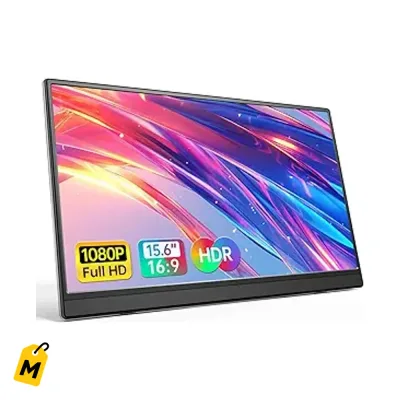 Anyuse Portable Monitor for Laptop 15.6 Inch 1080P USBC-C HDMI Ultra-Slim Travel Monitor…