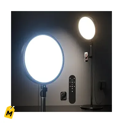 Aro de Luz Grande 6500K Profesional Base Fuerte 79in para Videos y Fotos