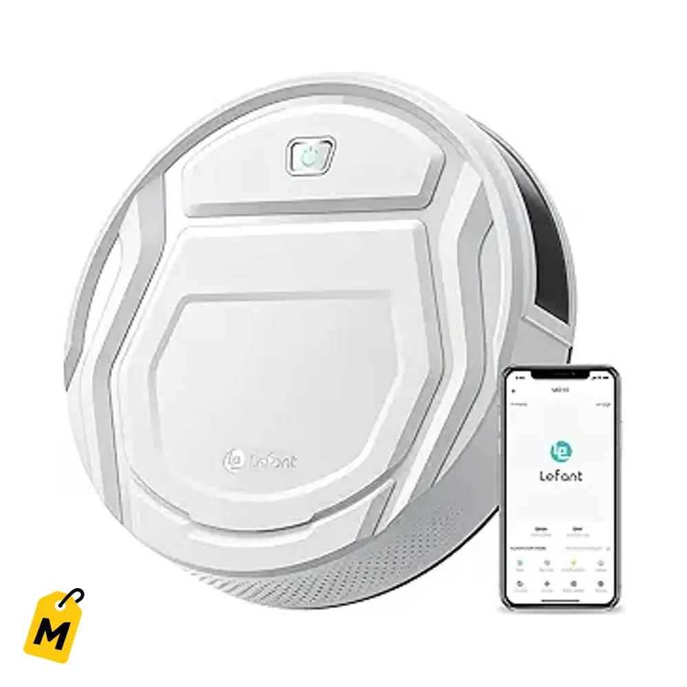 Aspiradora Robot Lefant M210: Succion Potente, Fina, Silenciosa, Pa Pelo de Animal