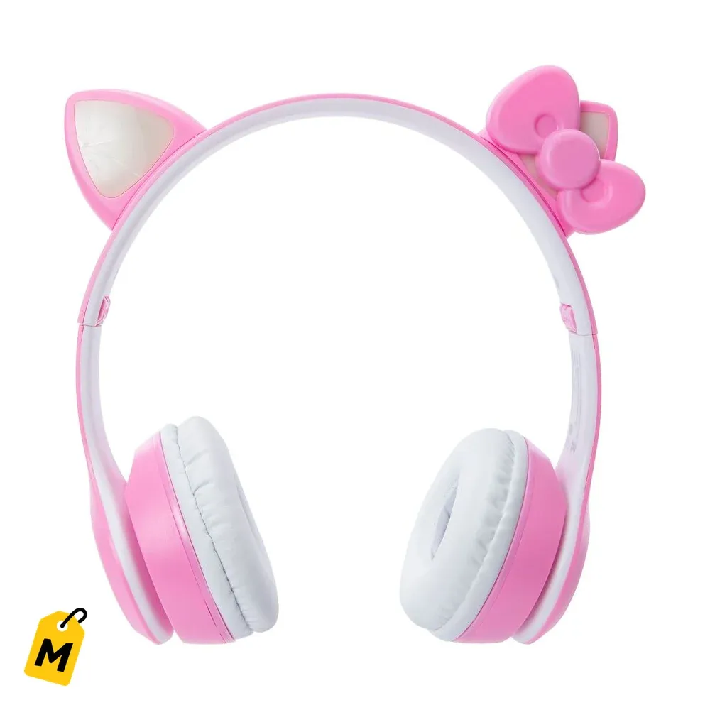 Audifonos Bluetooth Hello Kitty Sin Cables Con Luces Chulisimos
