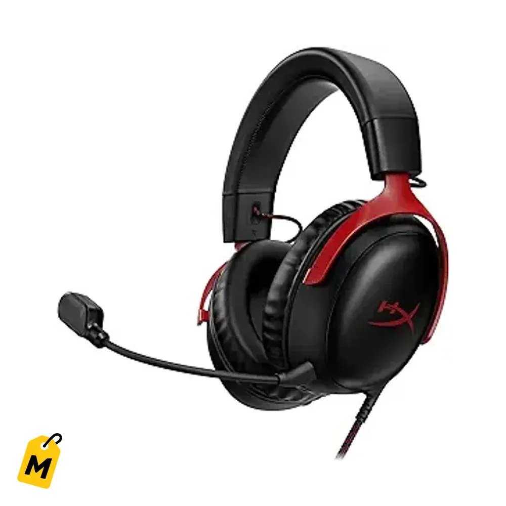 Audifonos Gaming HyperX Cloud III pa PC PS5 Xbox Sonido Espacial Microfono Nitido Negro Ro