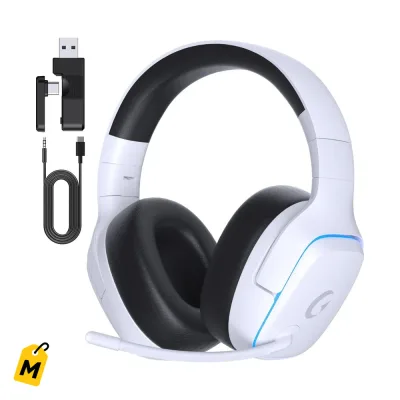 Audifonos Gaming UDH Inalambricos pa PS5 PC Switch Sonido 7.1 Microfono Cancelacion Ruido