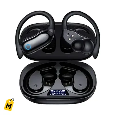 Audifonos GNMN Inalambricos ANC: 96H Bateria, Bajos Potentes, Ganchos IPX7 Deporte