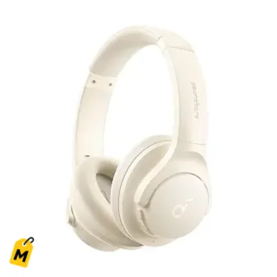 Soundcore Q20i Audifonos Blancos ANC Hibrida, Bluetooth, 40H, Bajos Brutales, Audio Hi-Res