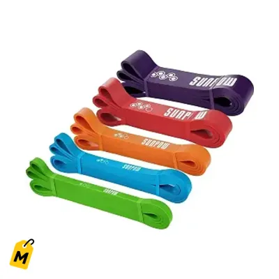 Bandas de Resistencia SUNPOW 5 en 1 pa Jalar y Entrenar Duro en Casa