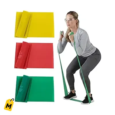 Bandas THERABAND pa Ponerte en Forma y Terapia - Ejercicio en Casa o Donde Sea