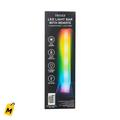 Barra de Luz LED Traxx con Control Remoto - Ambienta Tu Espacio