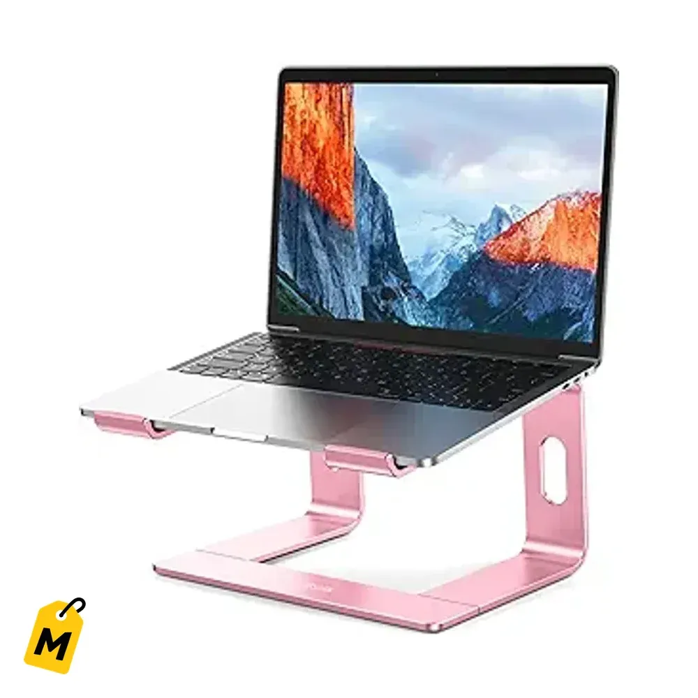 Base BESIGN LS03 pa Laptop Rosa - Aluminio Ergonomico, Desmontable, pa 10-15.6