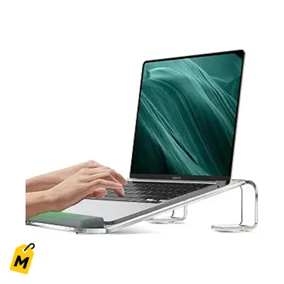 Base Transparente JCZT pa Laptop - Ergonomica, Portatil y Cuida tu Postura