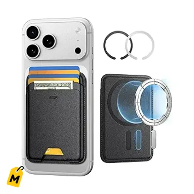 Billetera Magnetica ESR MagSafe pa Celular - 5 Tarjetas, RFID, Sticker, Super Segura y Fin