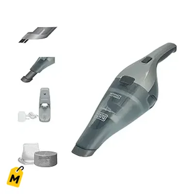 BLACK+DECKER Aspiradora de Mano 8V Sin Cable Pa Limpiar Rapido y Facil