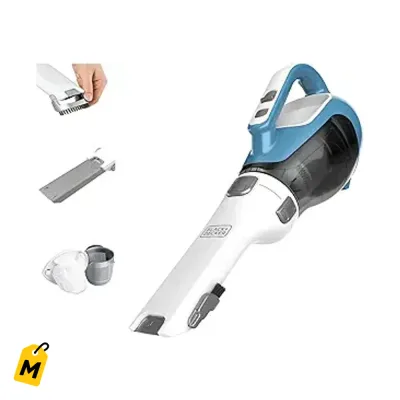 Black Decker Dustbuster Aspiradora de Mano Inalambrica pa Casa y Carro