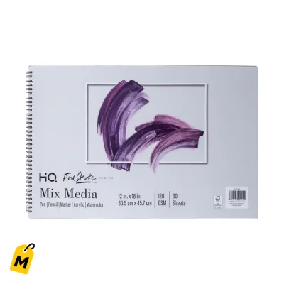 Block de Dibujo HQ para Artistas - Tecnicas Mixtas Calidad Premium