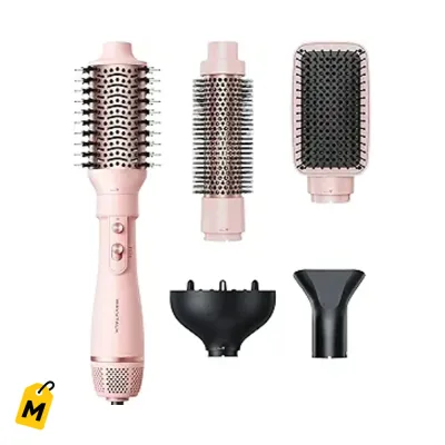 Blower Cepillo 5 en 1 Wavytalk Air Sculpt Pelo Lacio Rizos Volumen sin Frizz