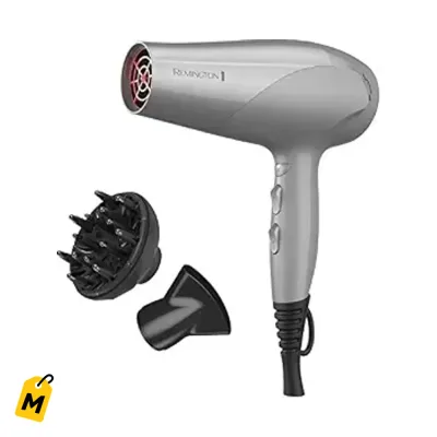 Blower Remington Proteccion Pelo Brilloso y Sano 1875W Con Difusor