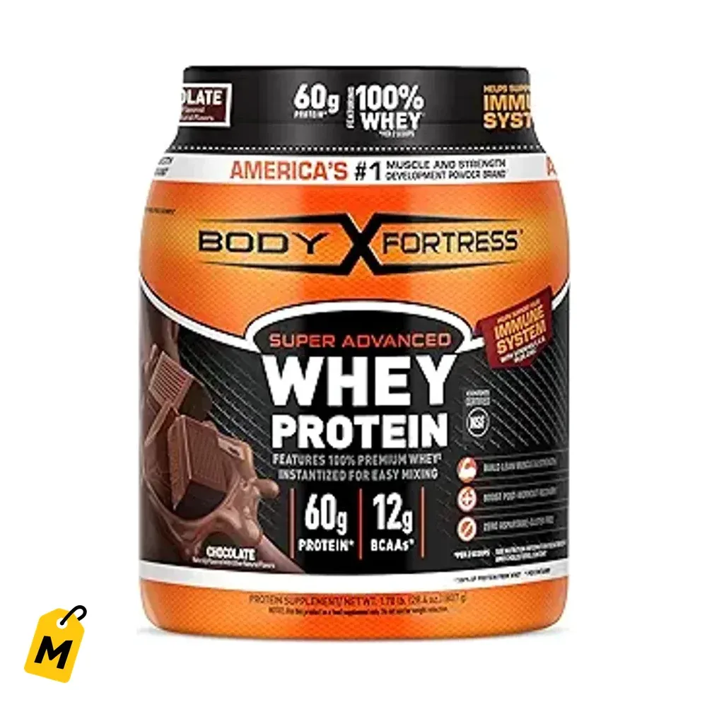 Body Fortress Proteina Whey Chocolate 1.78lb - Pa Fuerza y Defensas
