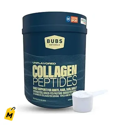 BUBS Colageno Hidrolizado Pa Pelo Piel y Coyunturas Sin Sabor Keto Paleo
