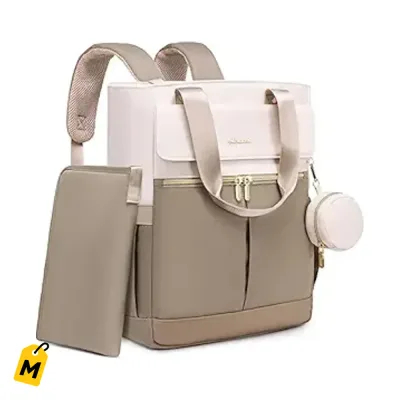 Bulto Pa Bebe LOVEVOOK Mochila y Tote - Termico, Cambiador y Antirrobo