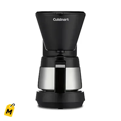 Cafetera Cuisinart 5 Tazas Acero Inoxidable Pausa y Mantiene Caliente por 30 Min