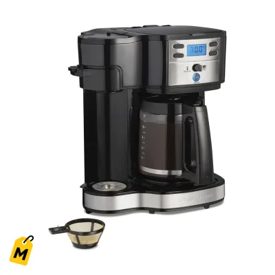 Cafetera Hamilton Beach 2 en 1 programable, pa tu cafe al instante o pa la familia
