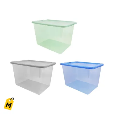 Caja de Contenedores con Tapa de Clip - 12 Unidades - 20 qt