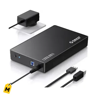 Caja Externa ORICO USB 3.0 para Discos Duros 3.5/2.5 SATA hasta 20TB - Conecte y Listo