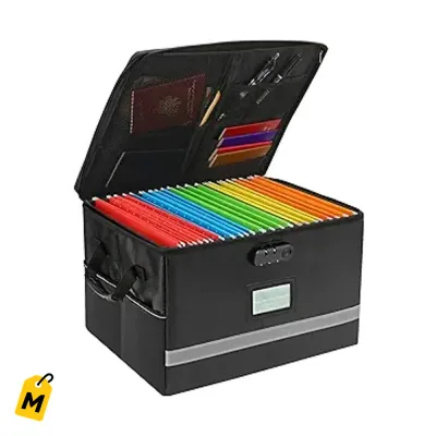 Caja Organizadora EXLIFBAG con Candado y Asa - Protege tus Documentos Importantes
