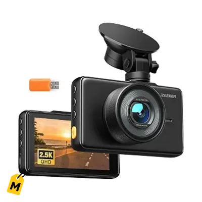 Camara iZEEKER 2.5K QHD pa tu carro, nitida, vision nocturna, parqueo 24H
