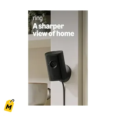 Camara Ring Interior Plus Modelo Nuevo - Seguridad 2K, Zoom 4x, Vision Nocturna