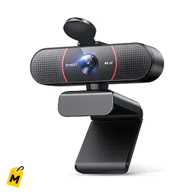 Camara Web EMEET C960 4K pa PC - Imagen Nitida, Enfoque Automatico, Microfonos Bacanos