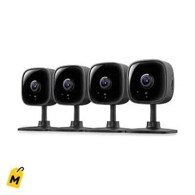 Camaras Tapo C101 (4-Pack) HD 1080p Seguridad Interior Vision Nocturna Audio 2 Vias