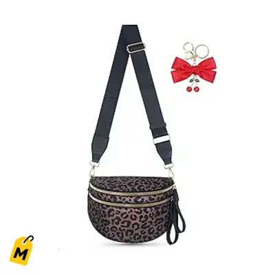 Cangurera de Leopardo Cruzada para Mujer | Estilo Jevi y Duradera