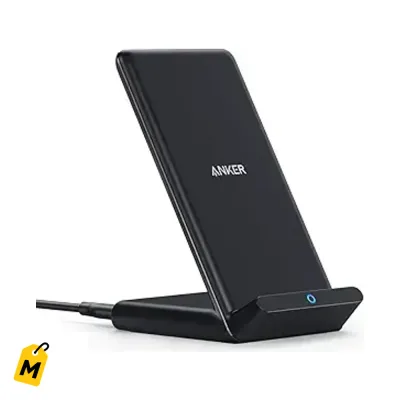 Anker 313 Cargador Inalambrico Qi 10W Stand - Carga Rapida pa iPhone y Galaxy