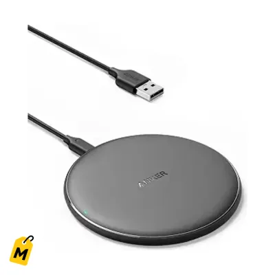 Anker 313 Cargador Inalambrico Rapido 10W Qi Portatil pa Samsung iPhone AirPods