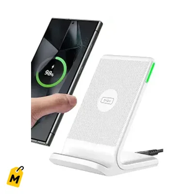 Cargador Inalambrico INIU 15W: Carga Rapida y Segura pa tu iPhone y Samsung