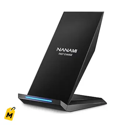 NANAMI Cargador Inalambrico Rapido Stand - Carga tu iPhone y Samsung a fuego!