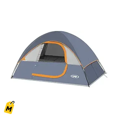 Carpa de Camping 2-4 Personas Impermeable y Resistente Facil de Armar Portatil