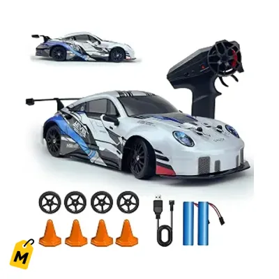 Carro RC Drift HTURCCOP 4WD Alta Velocidad Luces LED 2 Baterias