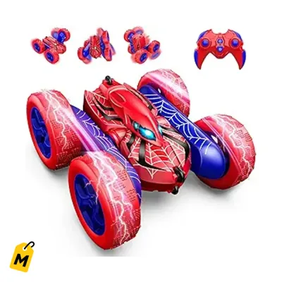 Carro RC Excitobo pa ninos 3-12, doble lao, 360 flip, 4WD, recargable. El regalo mas chulo