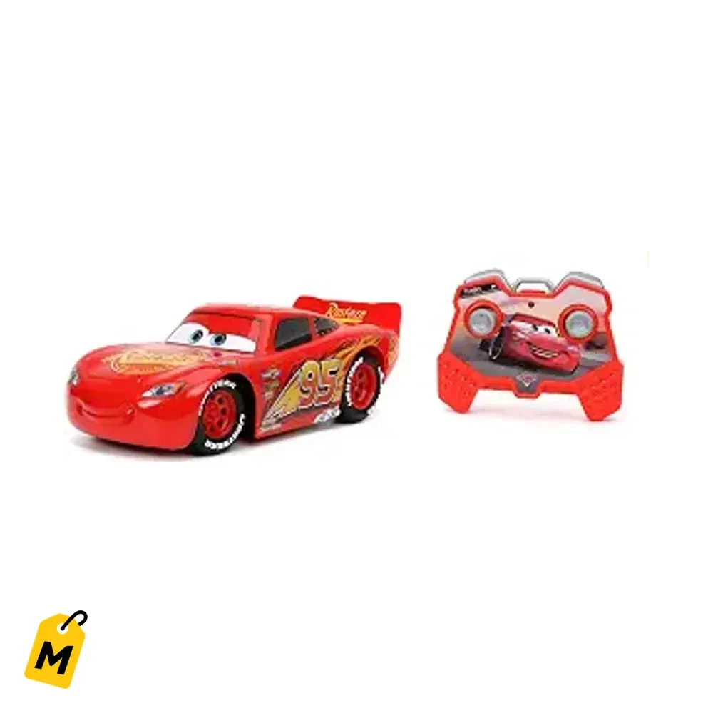 Carro RC Rayo McQueen Jada Toys 1:24 Control Remoto 2.4 GHz Rojo Pa Ninos