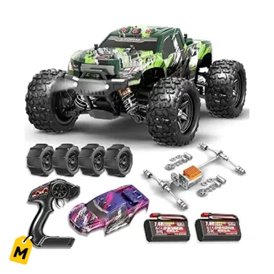 Carro RC X-TMAGA 1:18 Todo Terreno 4x4 Pa Grandes y Chiquitos 40+ KPH Resistente Agua 2 Ba