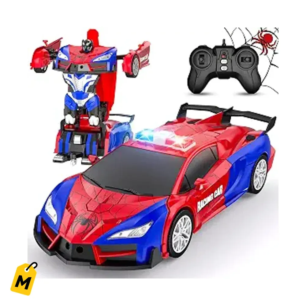 Carro Robot RC 2 en 1 pa la muchachada de Mercablo - Transforma y Gira 360