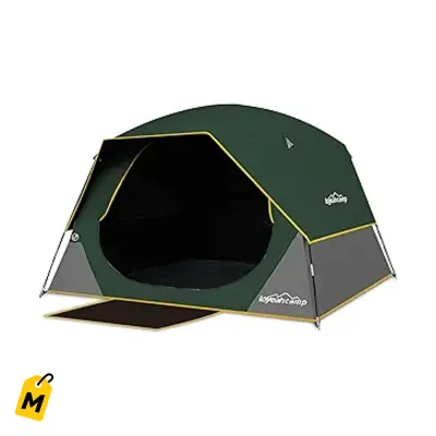Casa de Campana Loyeahcamp Oscura pa 4/6 Personas - Facil de Armar, Impermeable